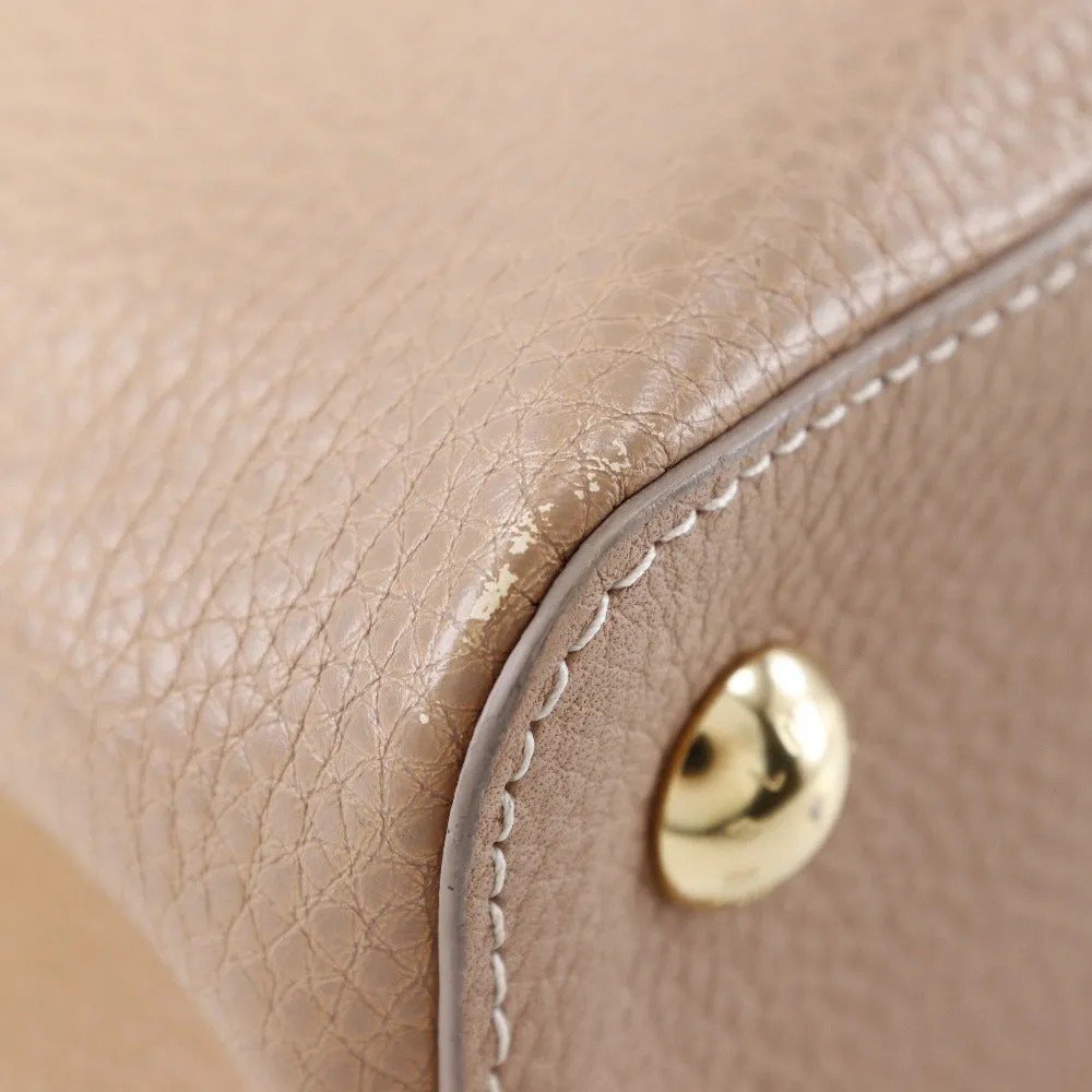 LOUIS VUITTON Handbag M53250 Taurillon Clemence Leather beige gradation 2WAYShoulder Capusine PM