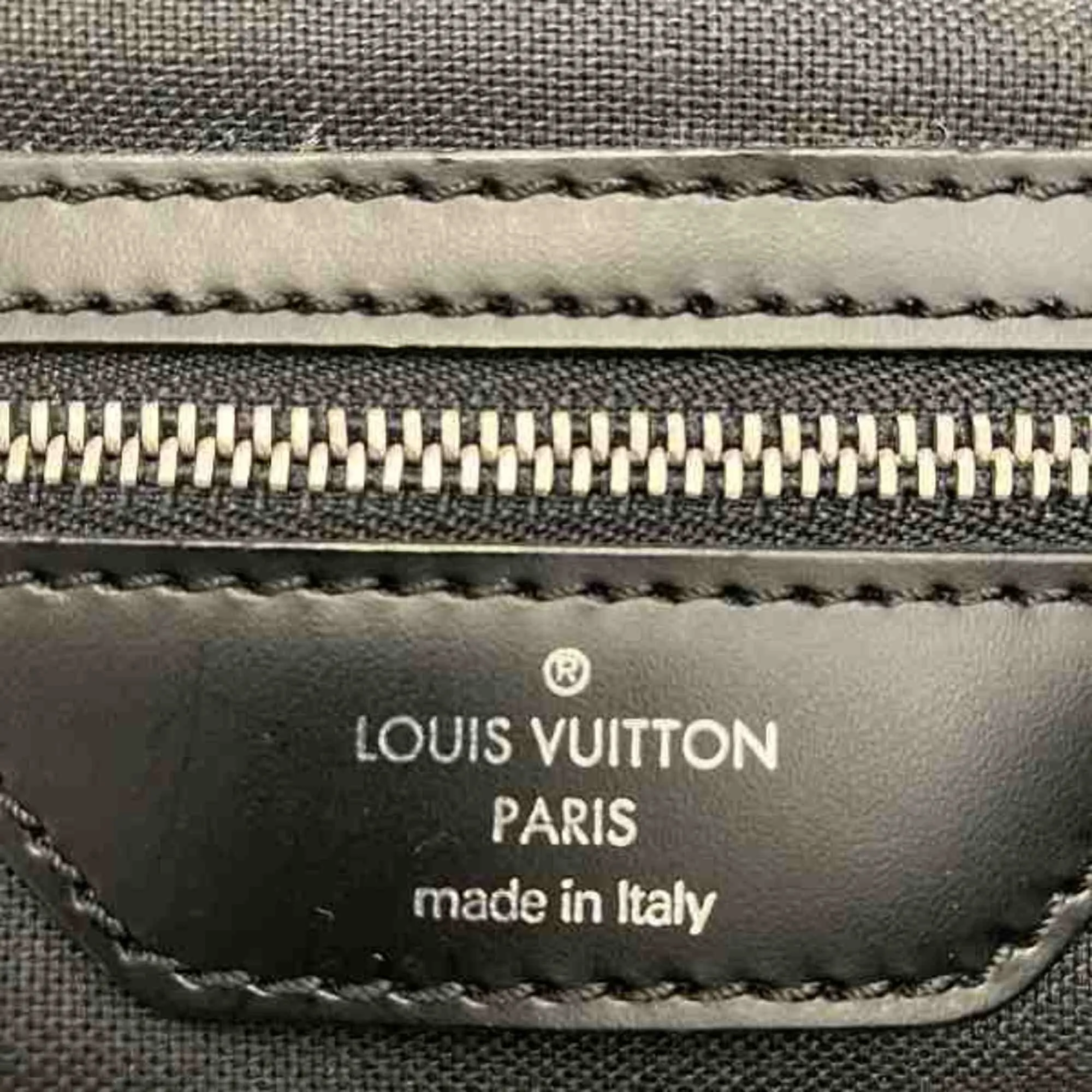 Louis Vuitton  Leather Nylon Shoulder Bag