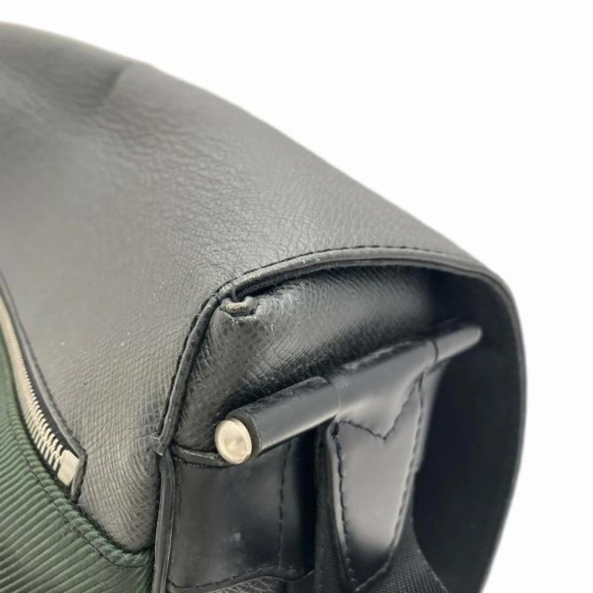 Louis Vuitton  Leather Nylon Shoulder Bag