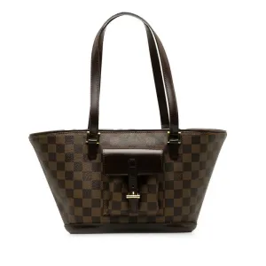Louis Vuitton Louis Vuitton Dami??re N51121 Shoulder Bag PVC/Leather Brown