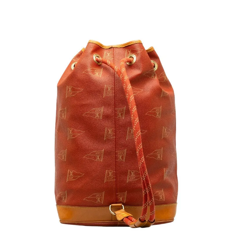 LOUIS VUITTON Louis Vuitton Whitman Cup M80026 Shoulder Bag PVC/Laser Abogany Orange [Middle] Ladies  []