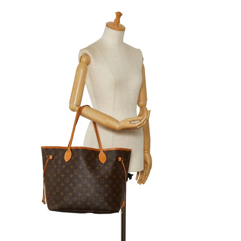 Louis Vuitton Monogram Neverfull MM Shoulder Bag Tote Bag M40156