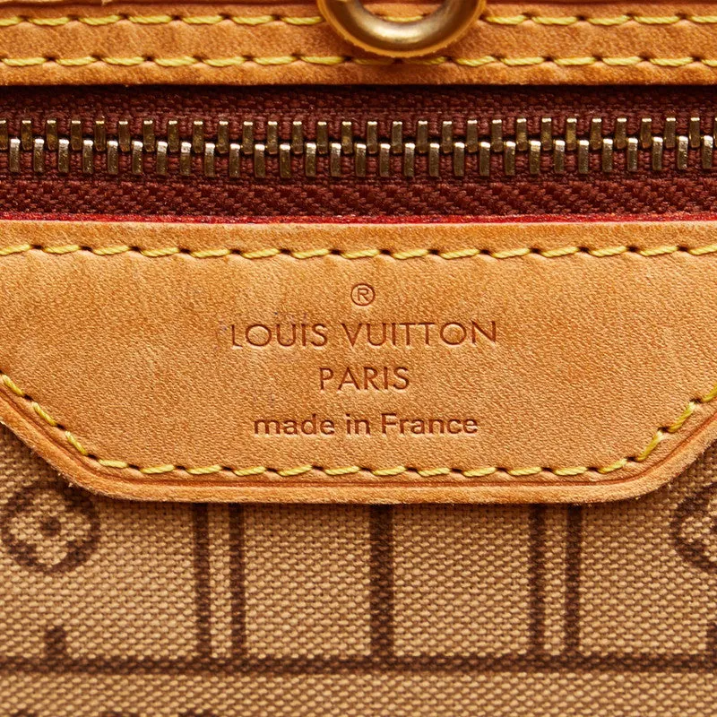 Louis Vuitton Monogram Neverfull MM Shoulder Bag Tote Bag M40156