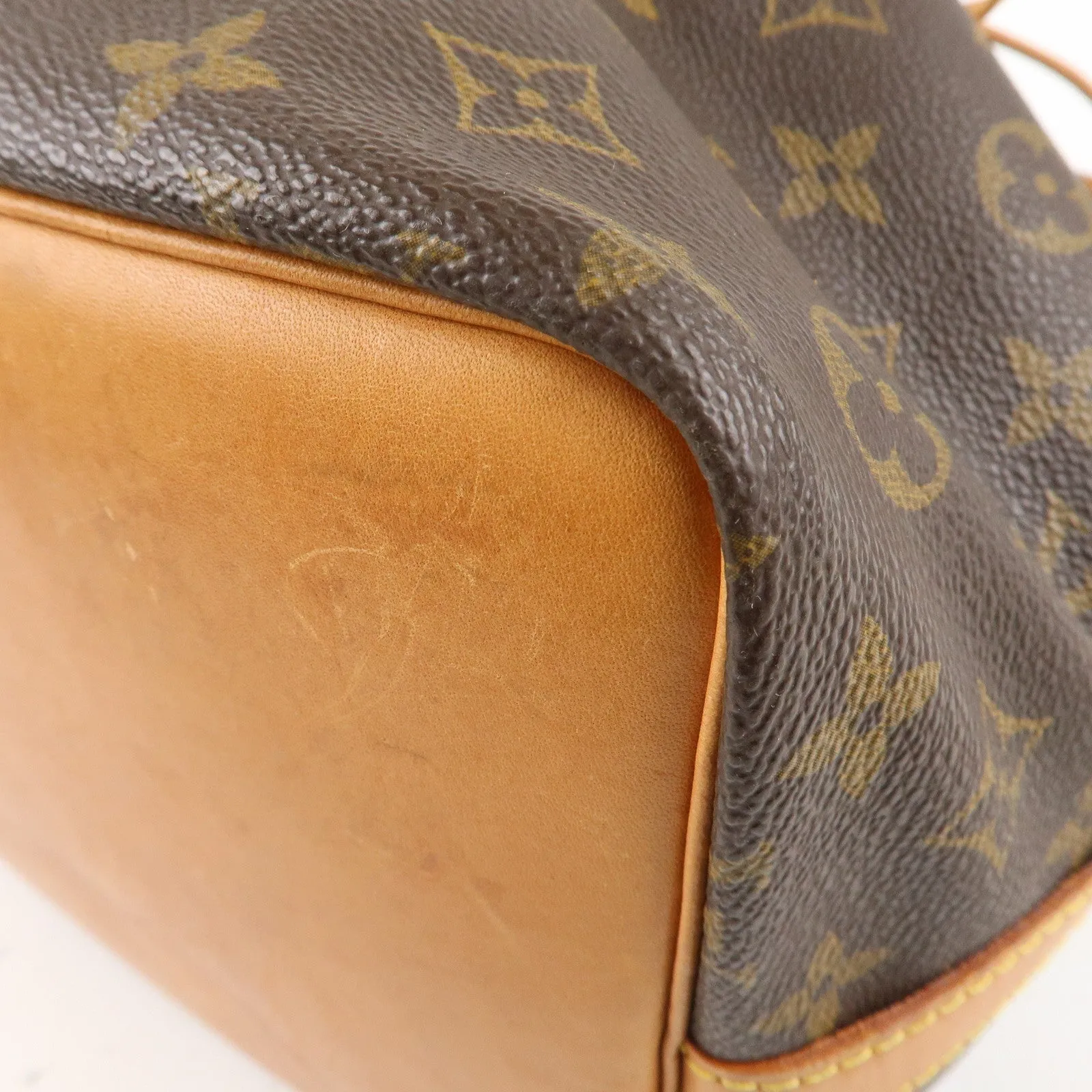 Louis Vuitton Monogram Petit Noe Shoulder Bag Brown M42226