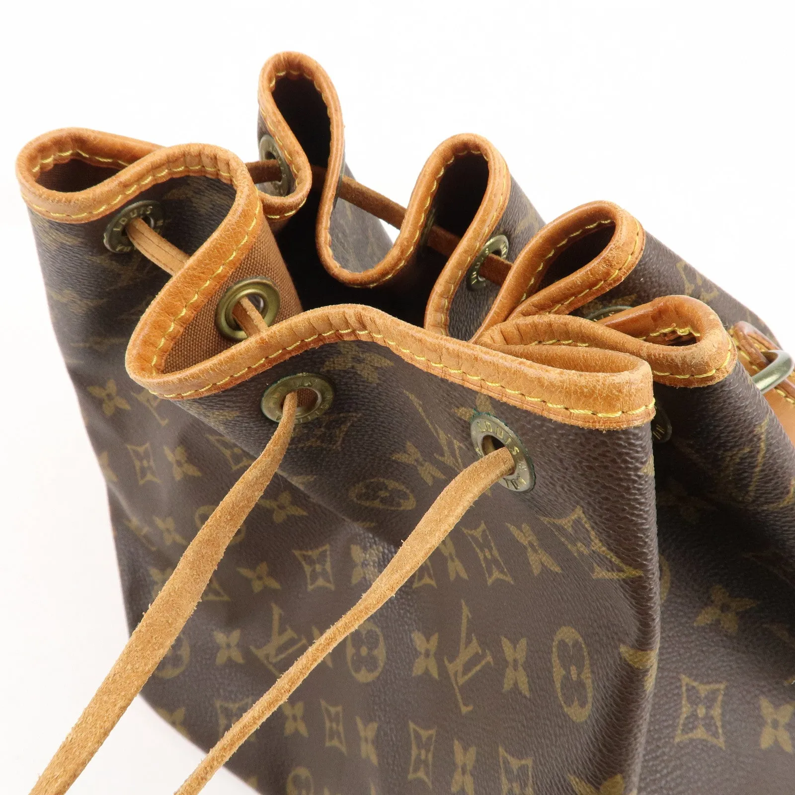 Louis Vuitton Monogram Petit Noe Shoulder Bag Brown M42226