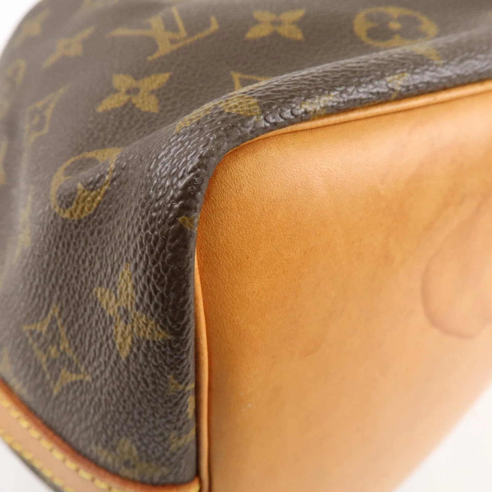 Louis Vuitton Monogram Petit Noe Shoulder Bag Brown M42226
