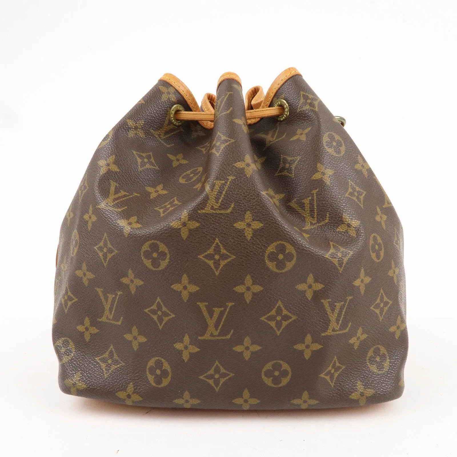 Louis Vuitton Monogram Petit Noe Shoulder Bag Brown M42226