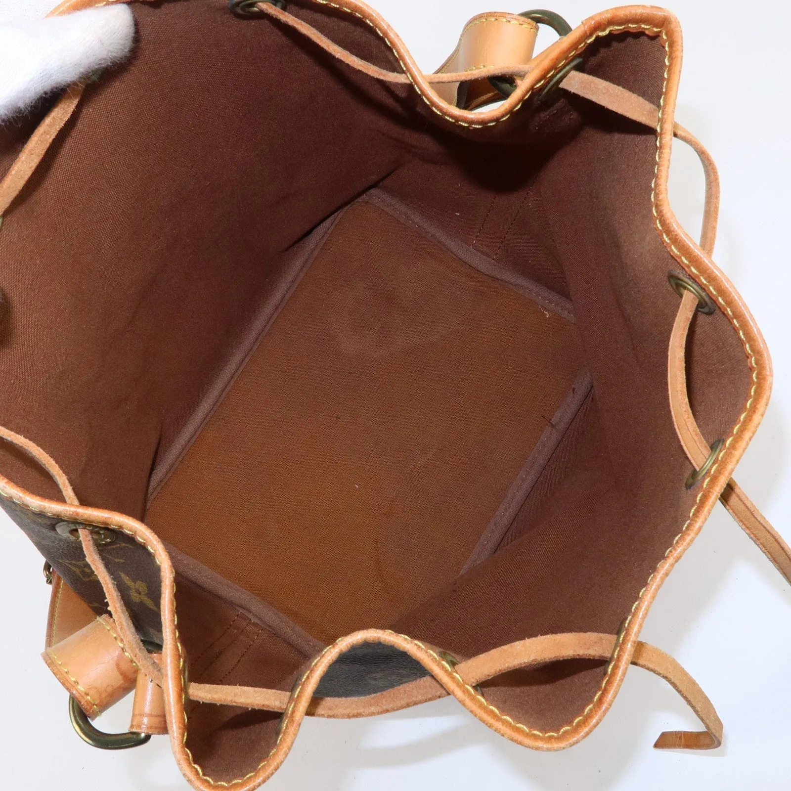 Louis Vuitton Monogram Petit Noe Shoulder Bag Brown M42226