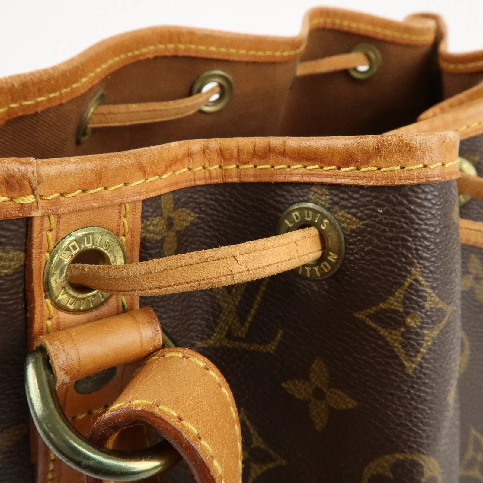 Louis Vuitton Monogram Petit Noe Shoulder Bag Brown M42226