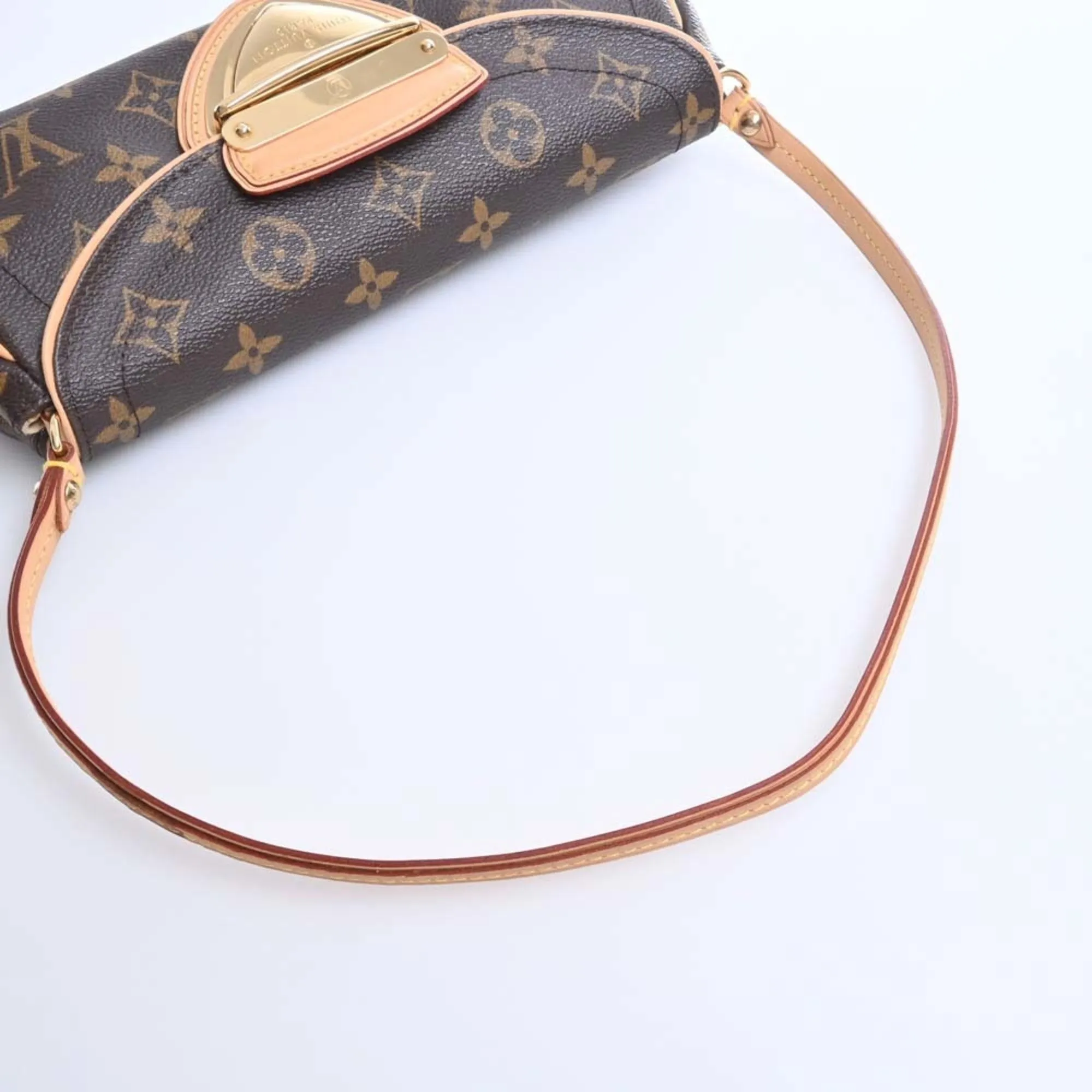 LOUIS VUITTON Monogram Pochette Beverly Shoulder Bag M40122 Brown Women's