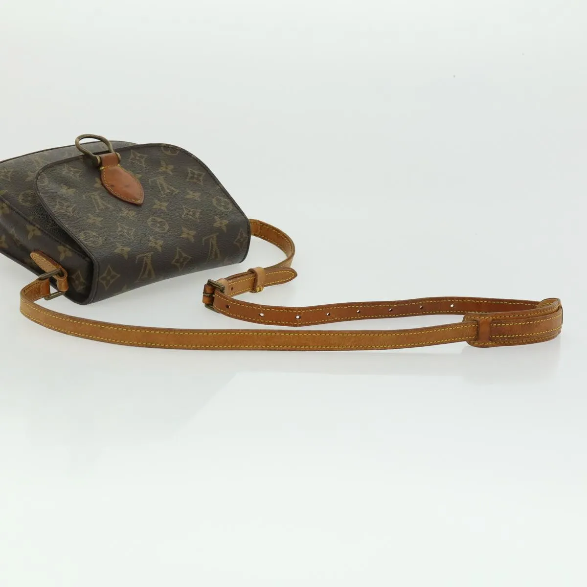 LOUIS VUITTON Monogram Saint Cloud MM Shoulder Bag M51243 LV Auth ar7455