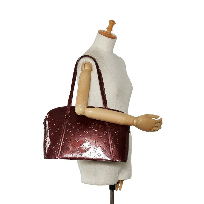 Louis Vuitton Monogram Verni Avalon Zip Shoulder Bag M91745 Rouge