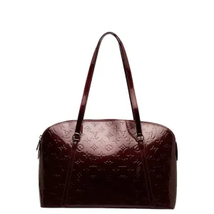Louis Vuitton Monogram Verni Avalon Zip Shoulder Bag M91745 Rouge