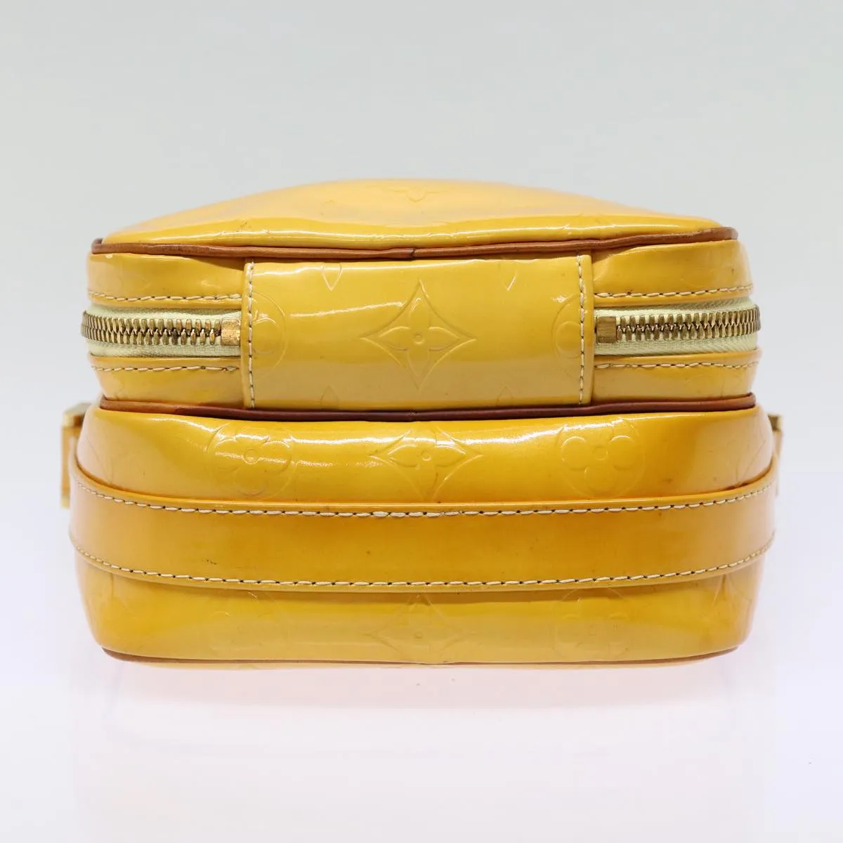 LOUIS VUITTON Monogram Vernis Wooster Shoulder Bag Yellow M91075 LV Auth 85174