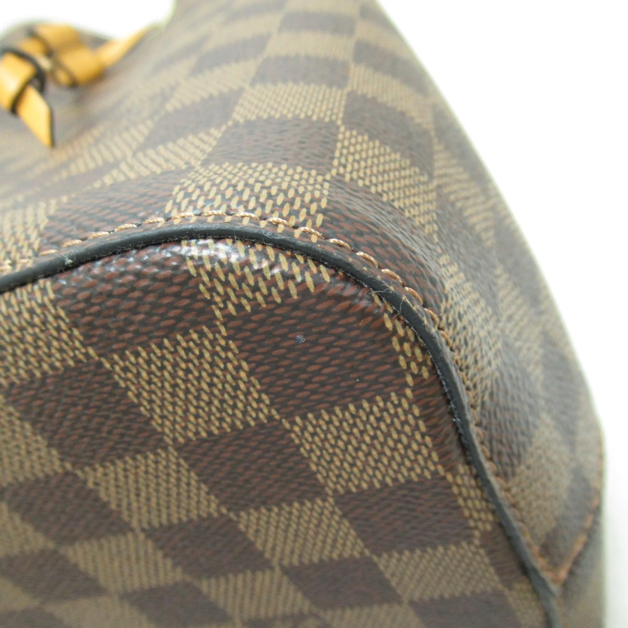 LOUIS VUITTON Neo Noe Shoulder Bag Brown Ebene Saffron Damier PVC coated canvas N40213