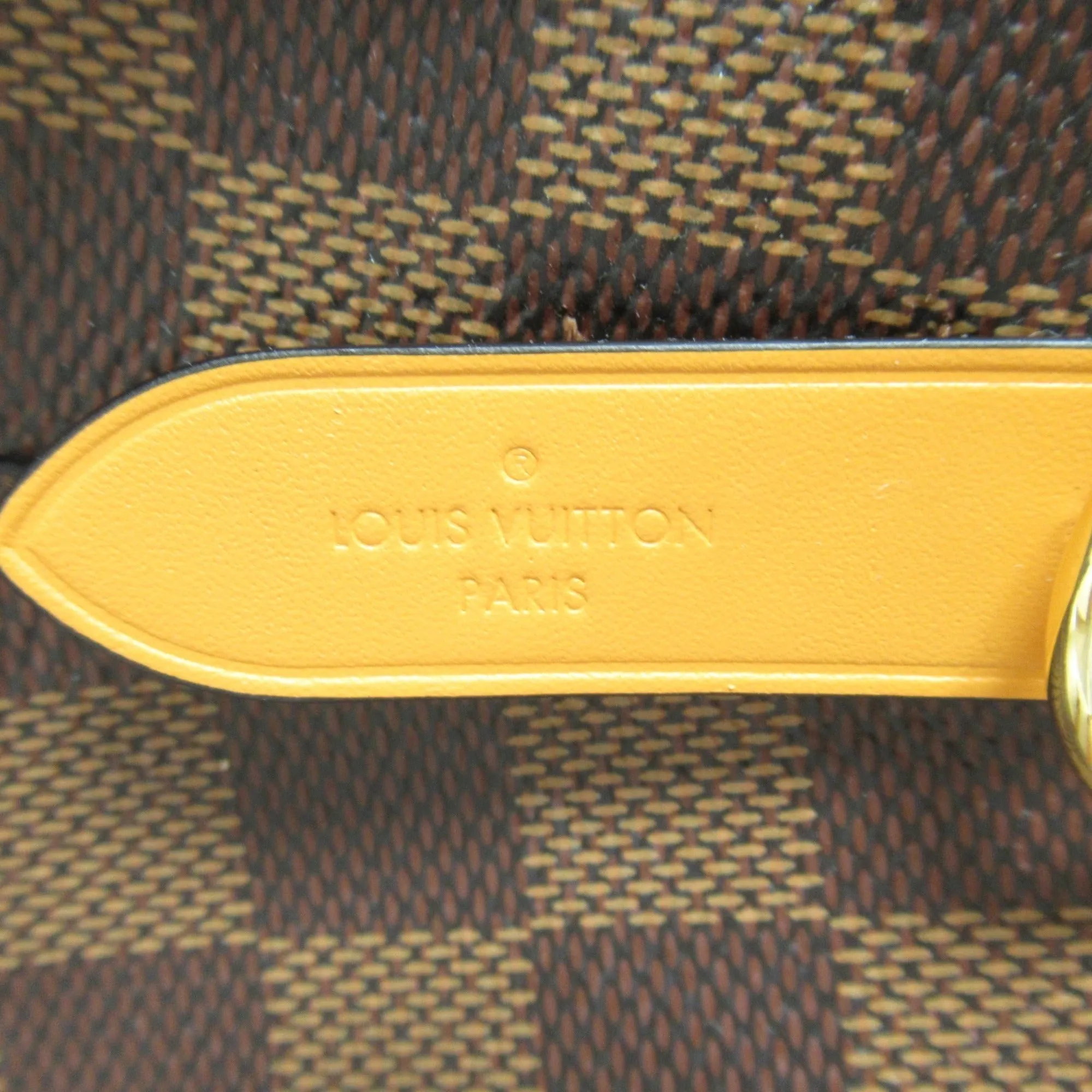 LOUIS VUITTON Neo Noe Shoulder Bag Brown Ebene Saffron Damier PVC coated canvas N40213
