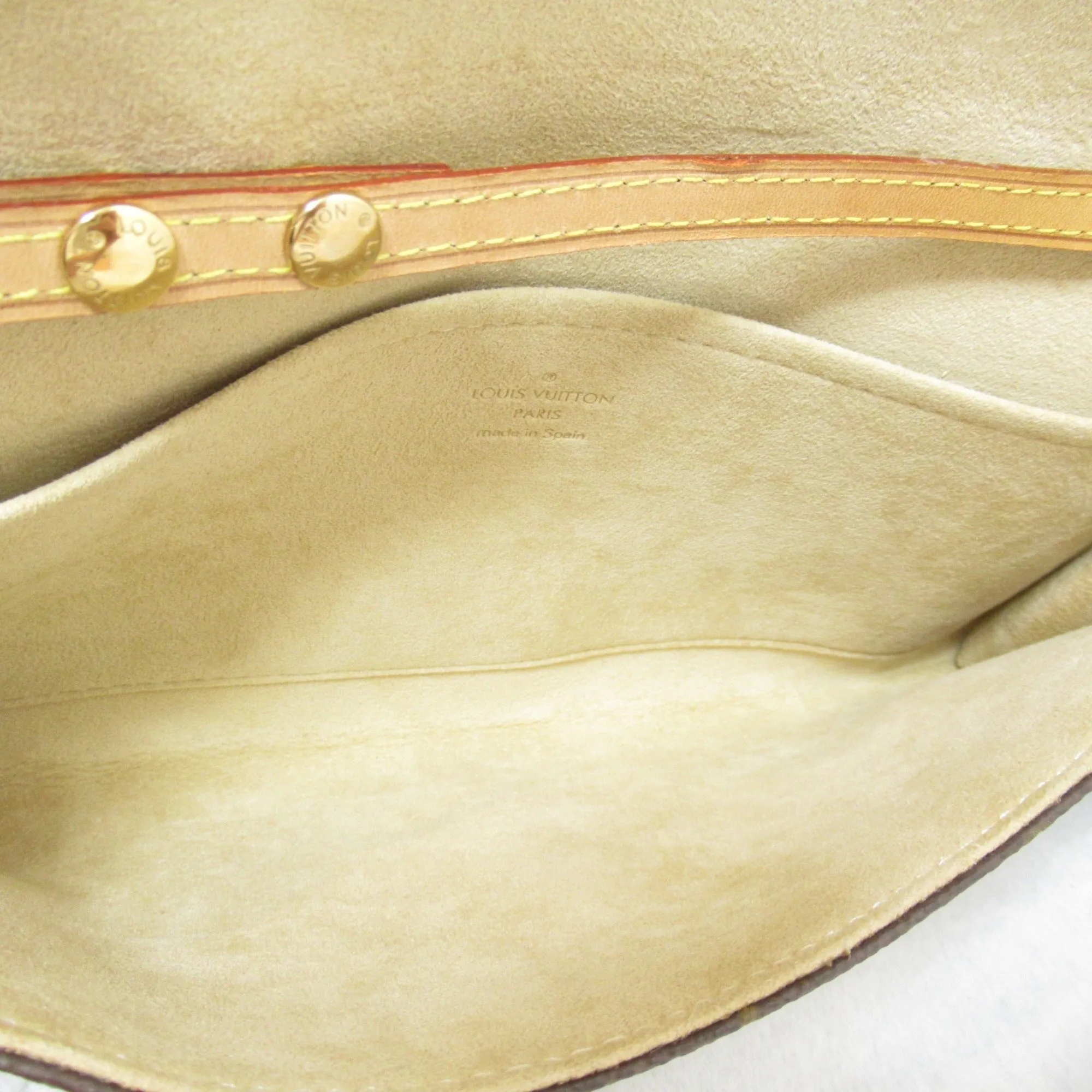 Louis Vuitton Pochette Twin GM Shoulder Bag Brown Monogram PVC coated canvas M51852