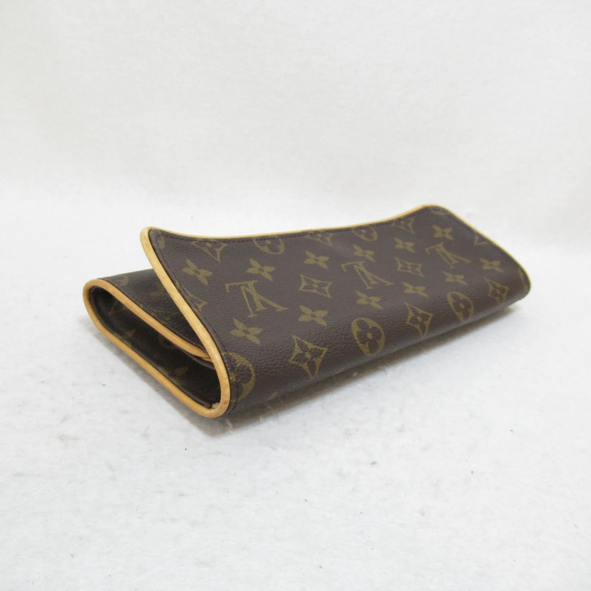 Louis Vuitton Pochette Twin GM Shoulder Bag Brown Monogram PVC coated canvas M51852