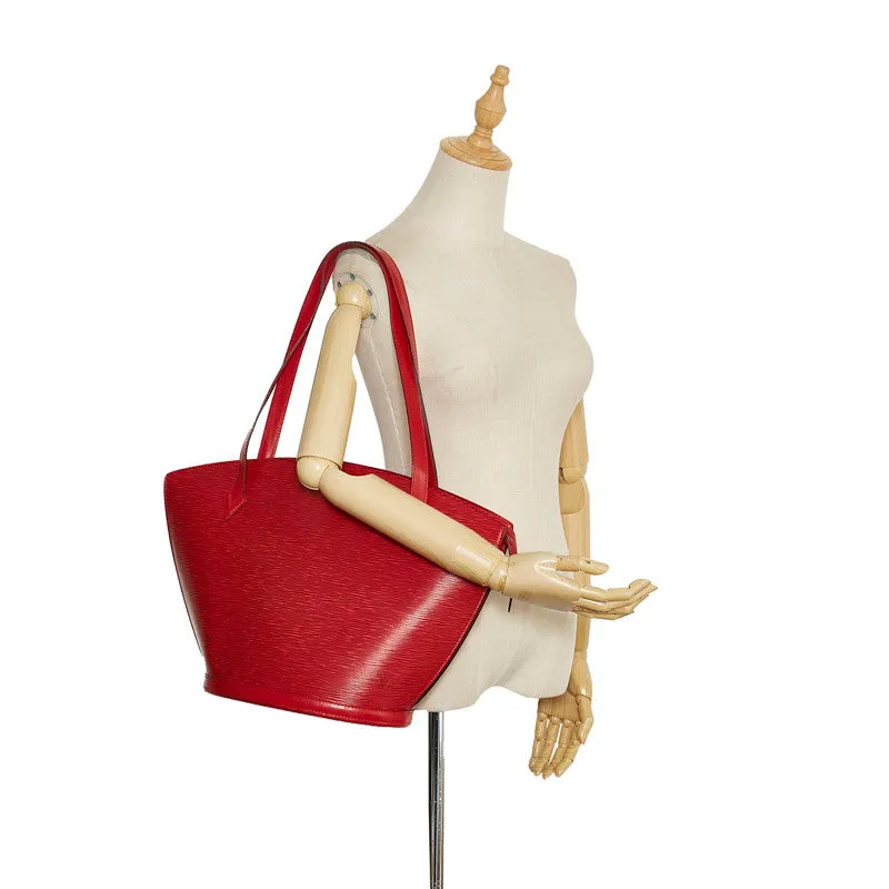 Louis Vuitton Red Leather Saint Jacques shoulder bag