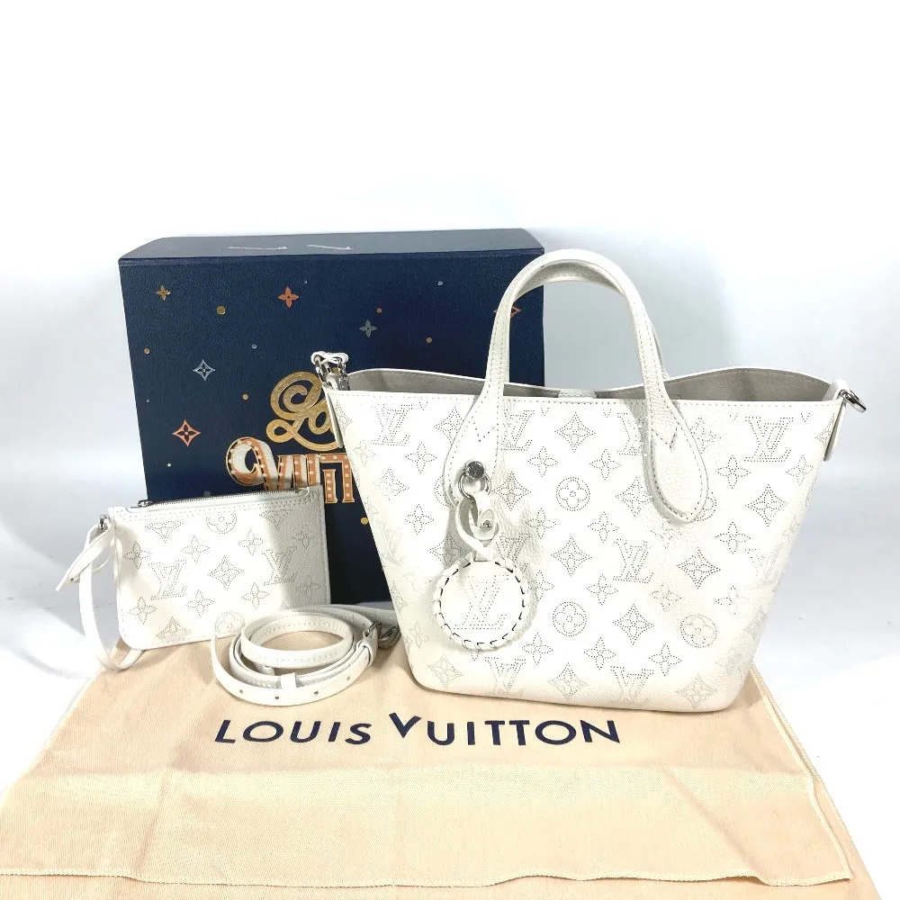 LOUIS VUITTON Shoulder Bag M11842 monogram mahina leather white Monogram Mahina Blossom PM