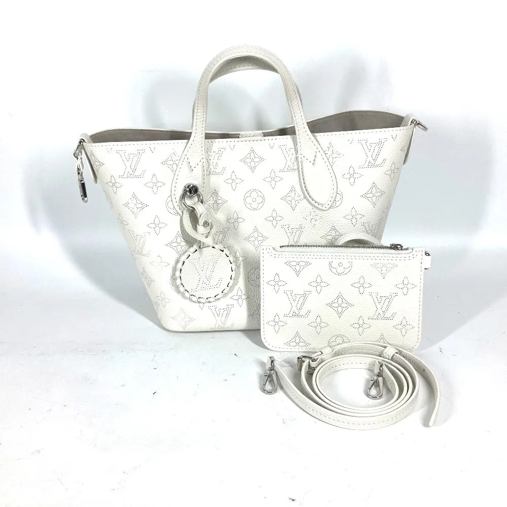 LOUIS VUITTON Shoulder Bag M11842 monogram mahina leather white Monogram Mahina Blossom PM
