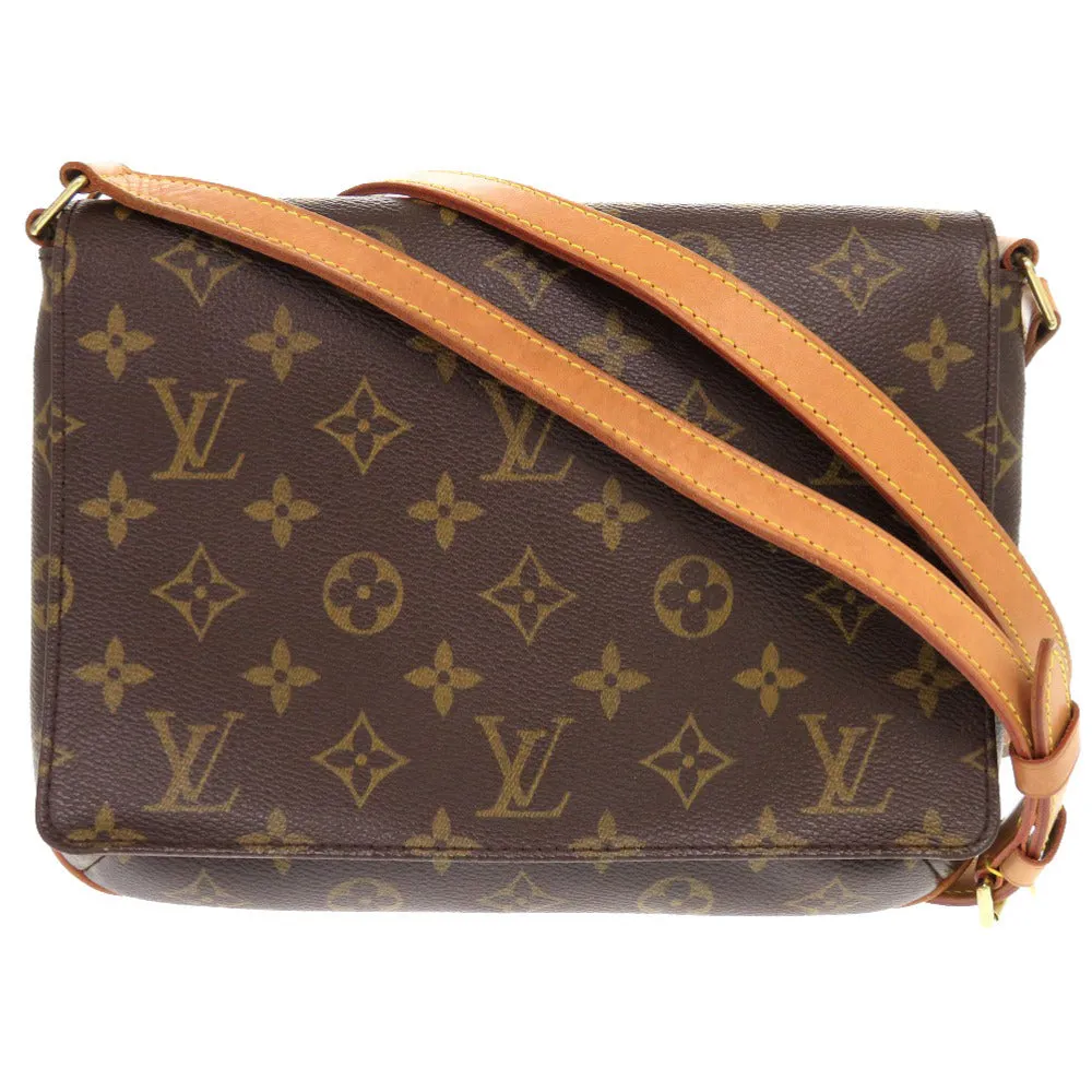 LOUIS VUITTON Shoulder Bag M51388 Monogram canvas Brown Monogram Musette Tango Long Strap