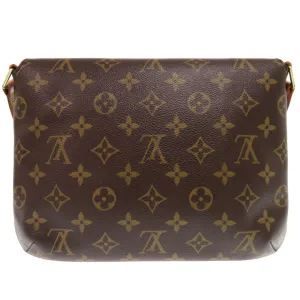 LOUIS VUITTON Shoulder Bag M51388 Monogram canvas Brown Monogram Musette Tango Long Strap