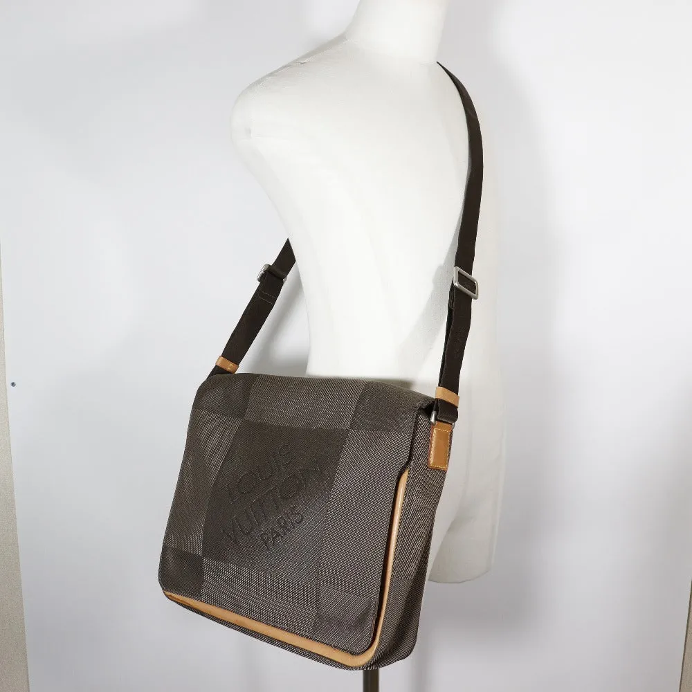 LOUIS VUITTON Shoulder Bag M93030 Damier Jean Canvas Brown Messager