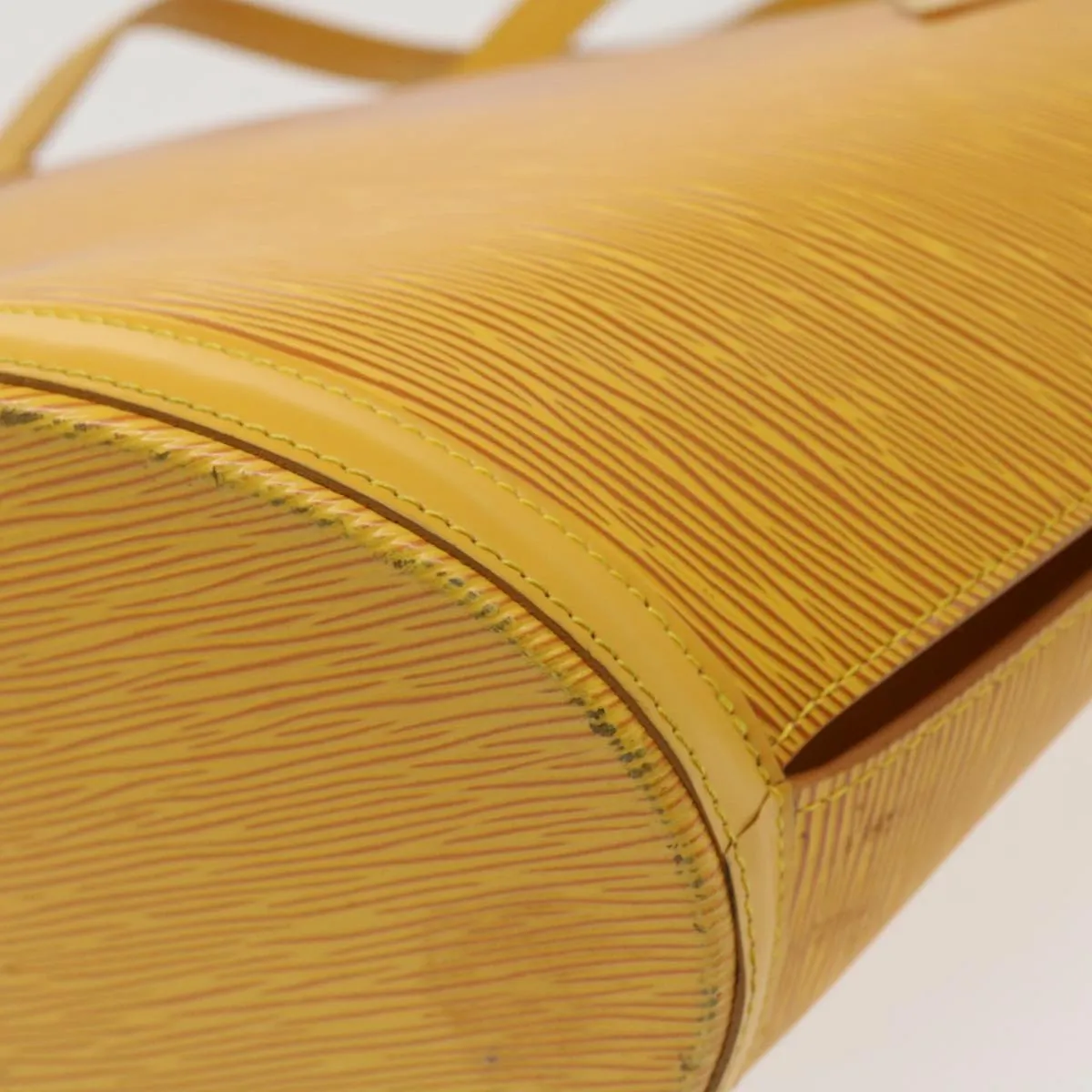 Louis Vuitton Yellow Leather Saint Jacques shoulder bag