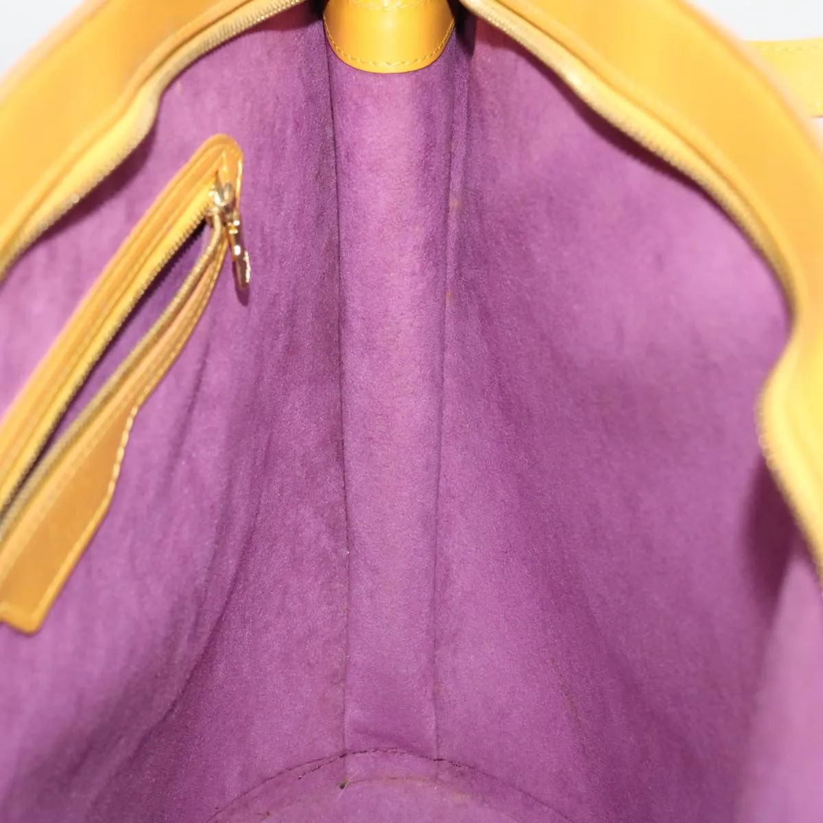 Louis Vuitton Yellow Leather Saint Jacques shoulder bag