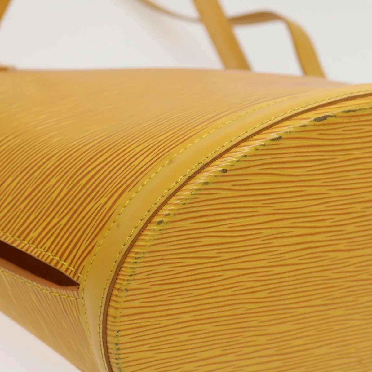 Louis Vuitton Yellow Leather Saint Jacques shoulder bag