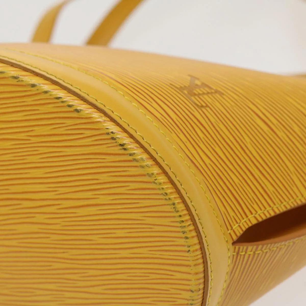 Louis Vuitton Yellow Leather Saint Jacques shoulder bag