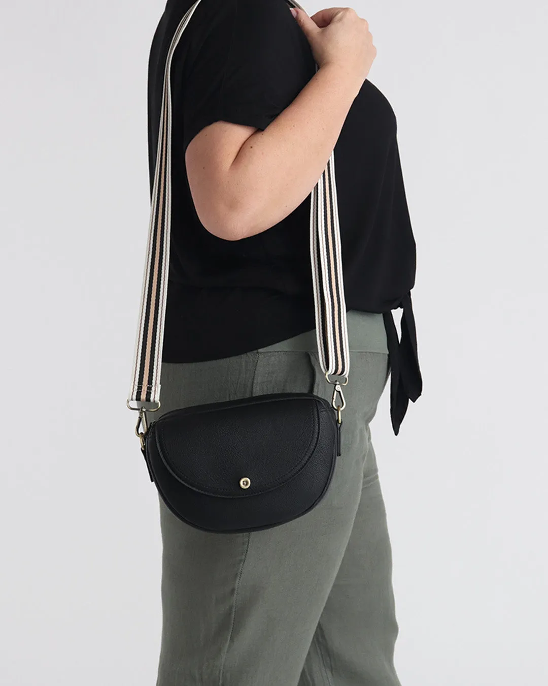 Luna Half Moon Bag - Black