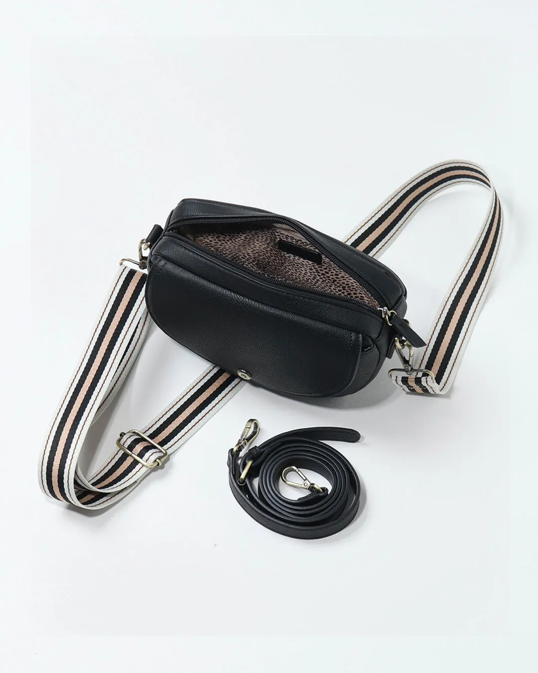 Luna Half Moon Bag - Black