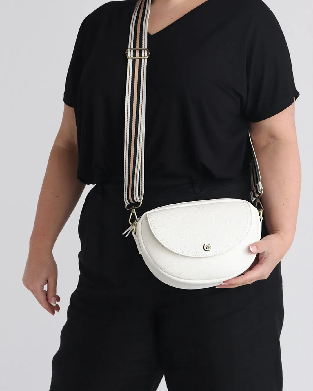 Luna Half Moon Bag - Ivory
