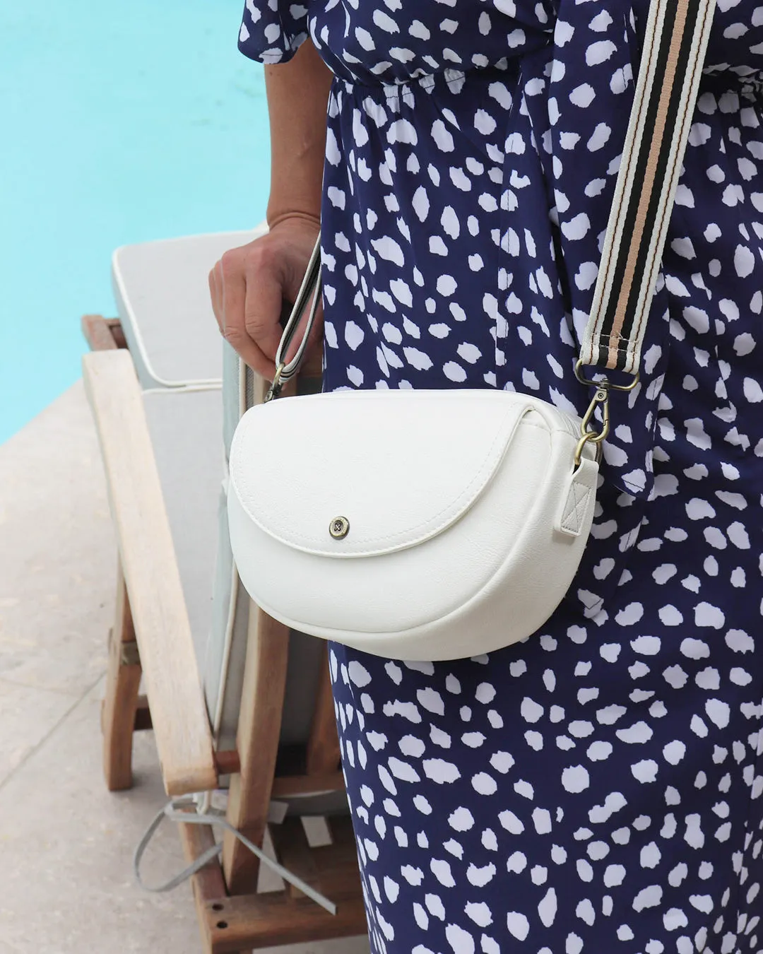 Luna Half Moon Bag - Ivory