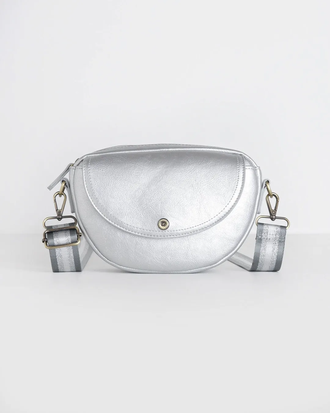 Luna Half Moon Bag - Silver