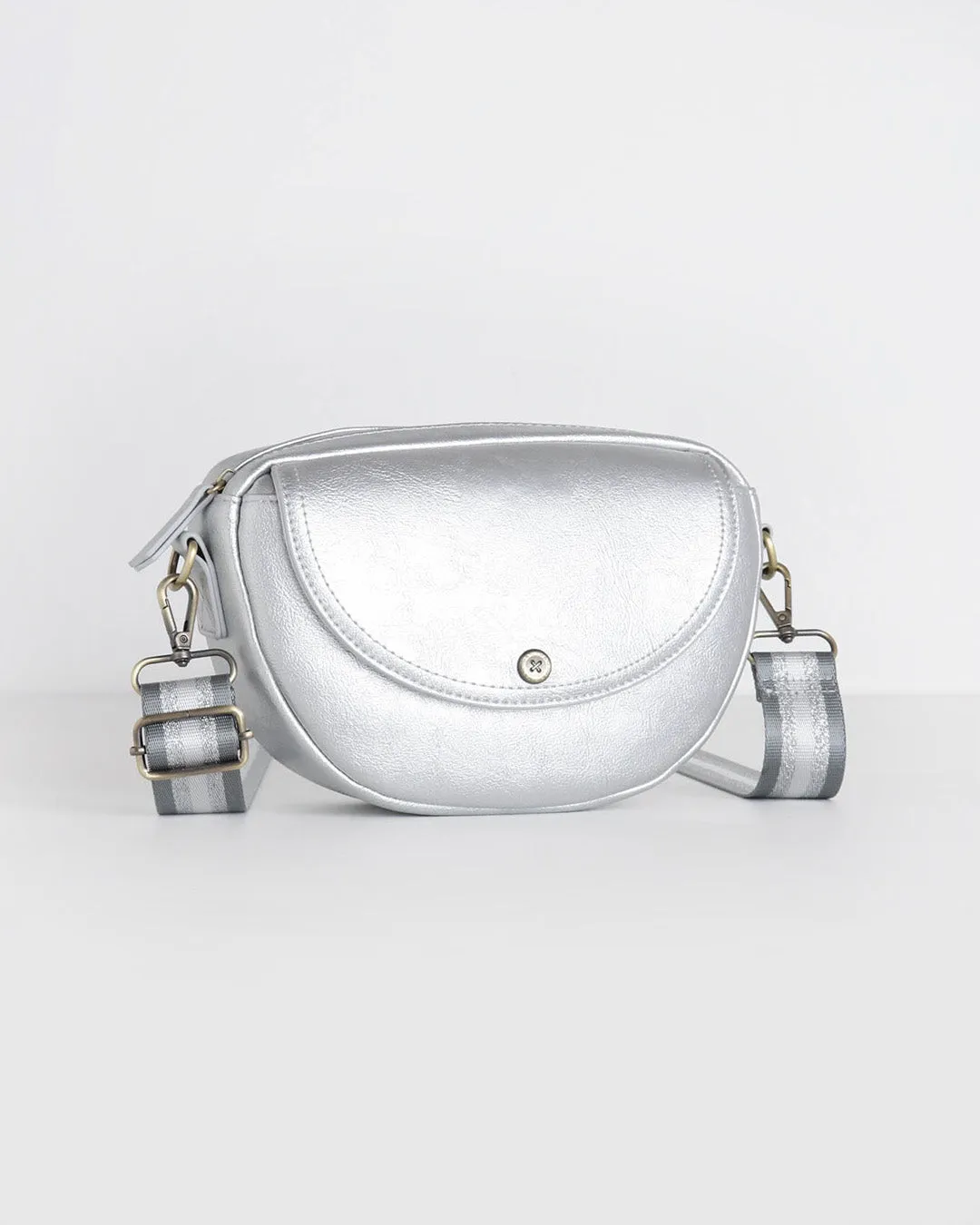 Luna Half Moon Bag - Silver