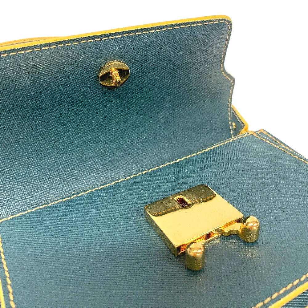 MARNI Shoulder Bag leather green trunk Women Used
