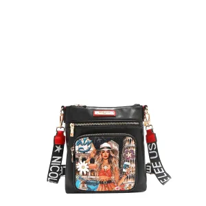 MARTHA TRAVELS ITALY ZIP CROSSBODY