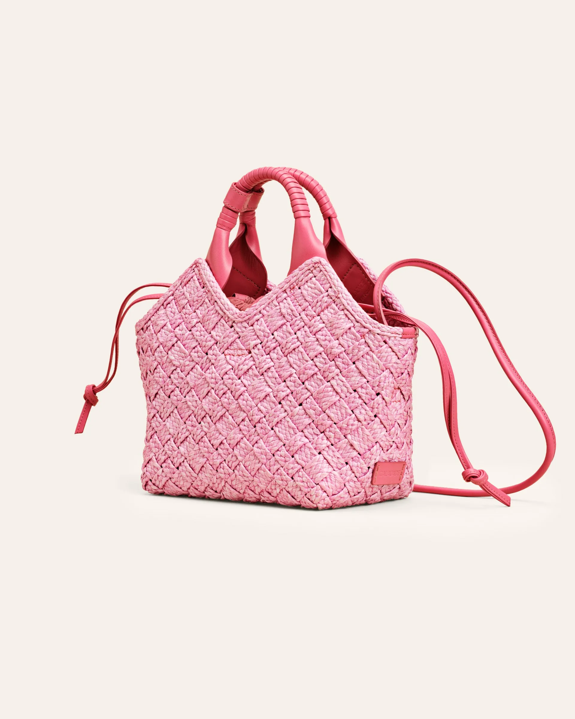 MISU Rose Raffia Shoulder bag