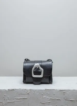 NAMI MINI Black Croco Crossbody bag