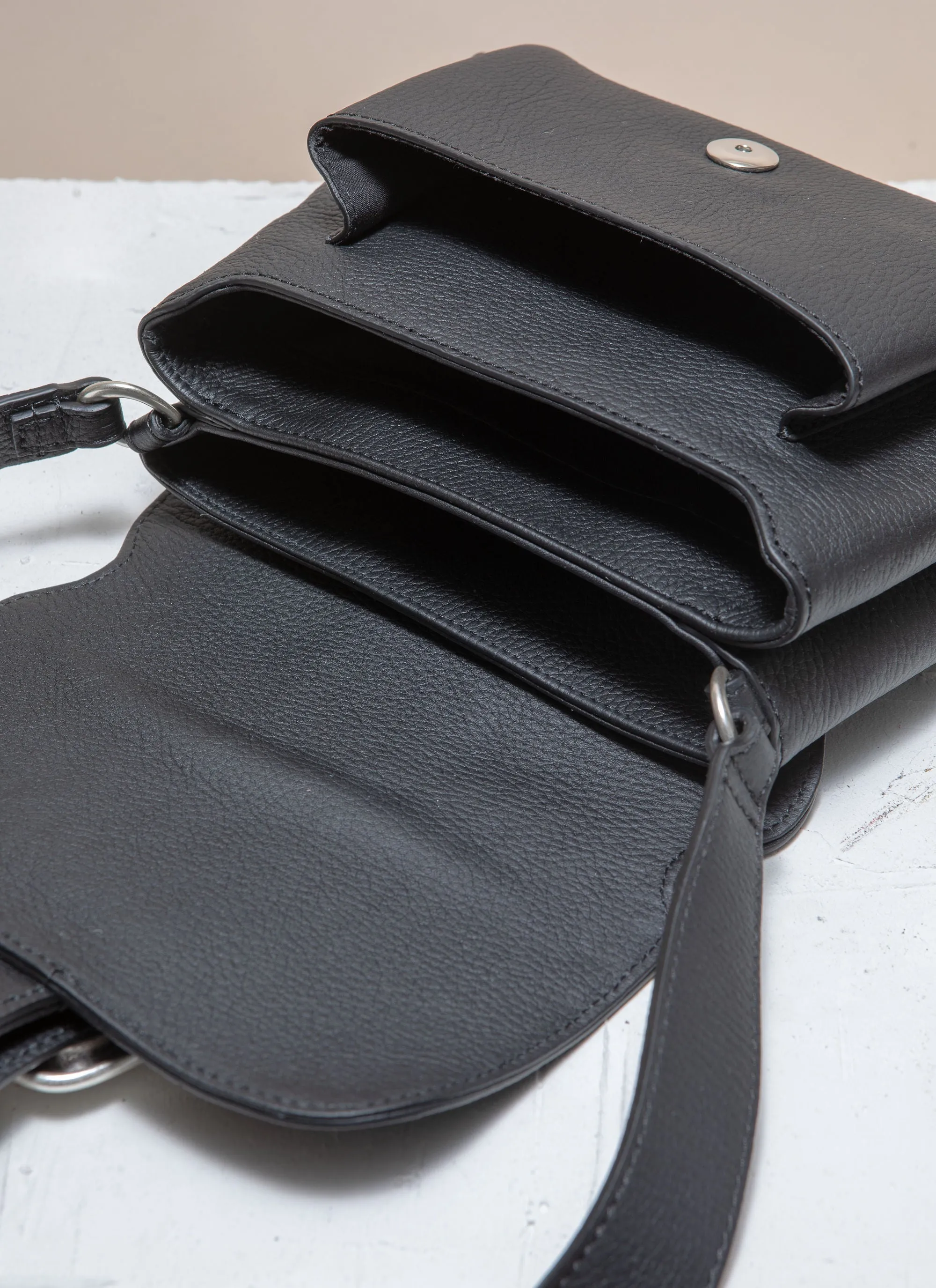 NAMI MINI Ebony Suede Crossbody bag