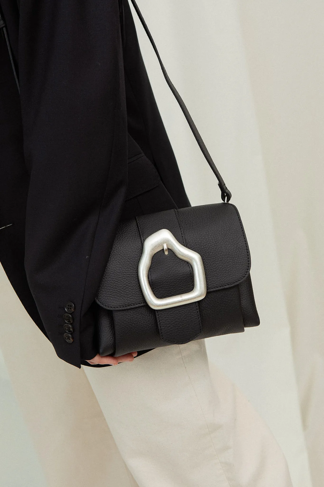 NAMI MINI Klein Blue Suede Crossbody bag