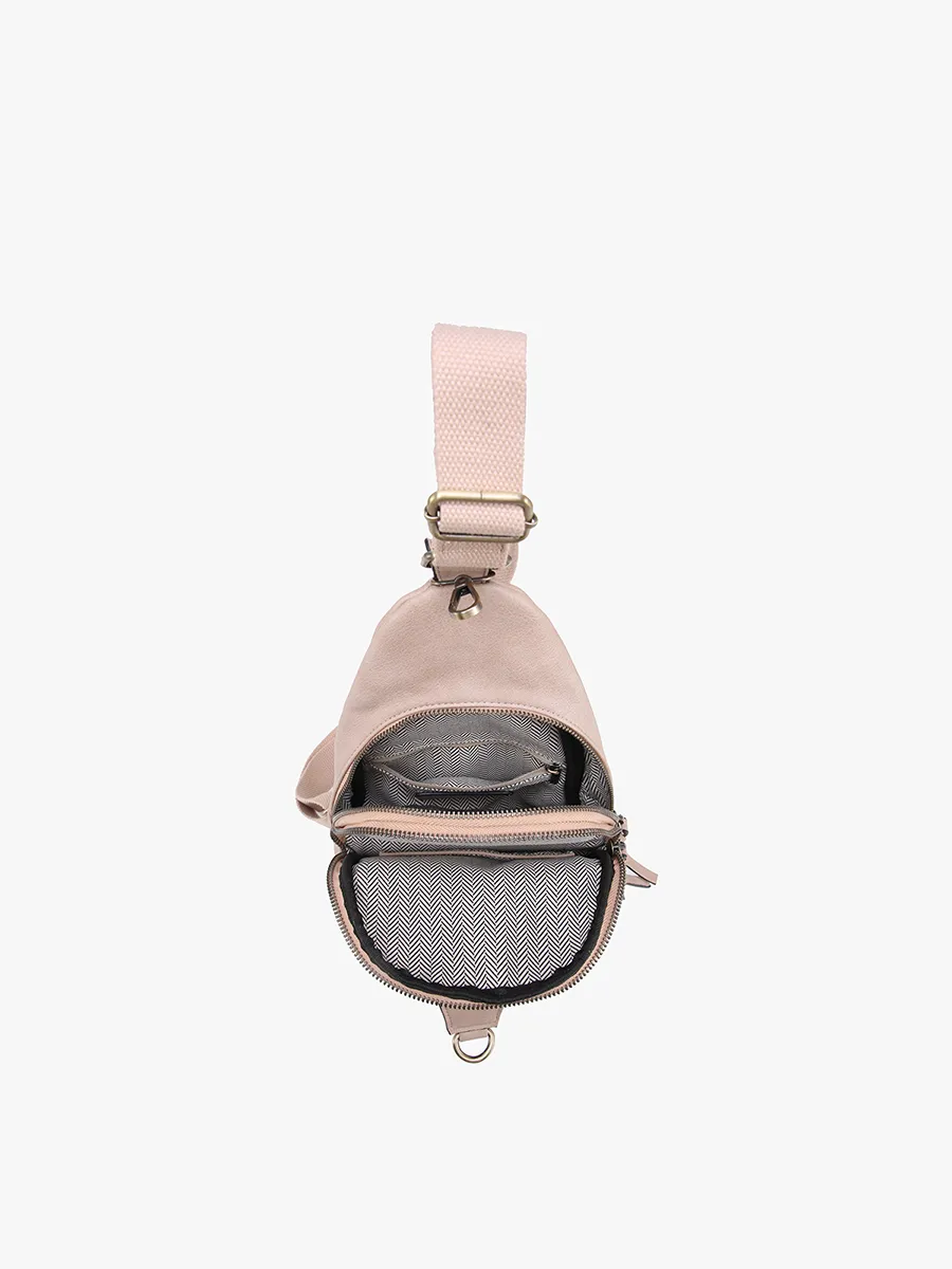 Nikki Vegan Suede Sling Bag