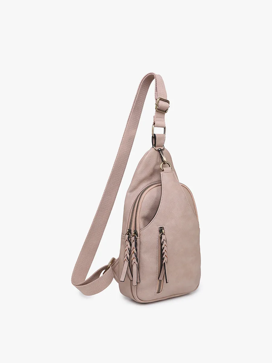 Nikki Vegan Suede Sling Bag