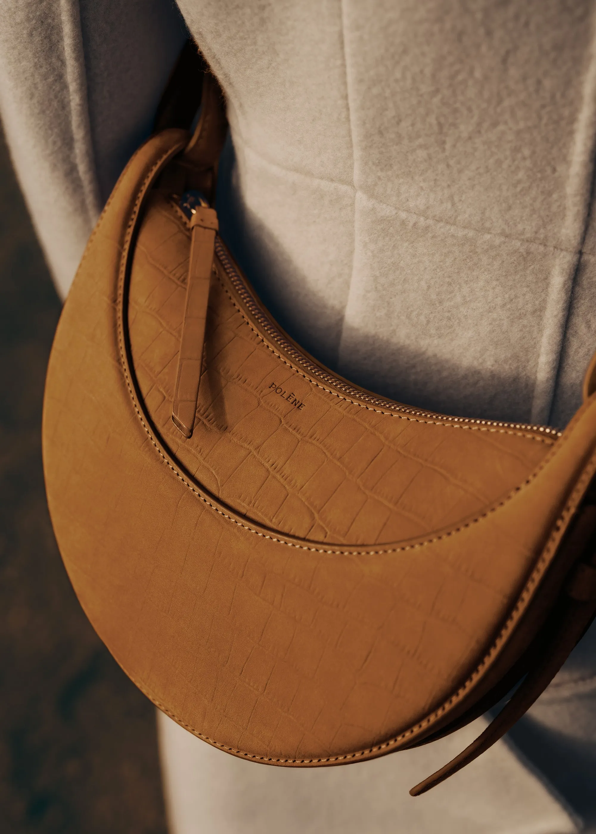 Numro Dix - Crocodile Nubuck Cinnamon