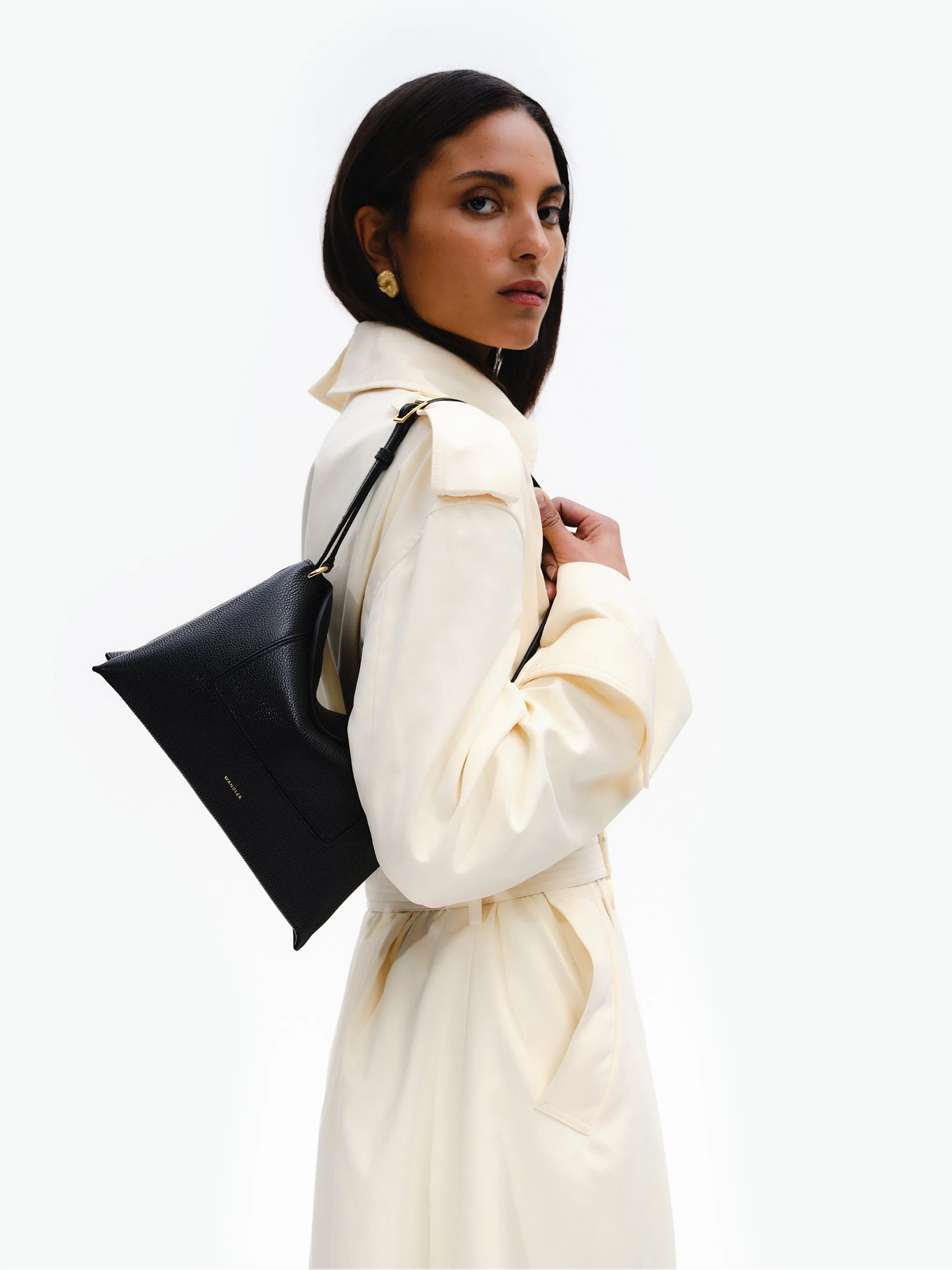 Penelope Slouch Bag - Black Crust