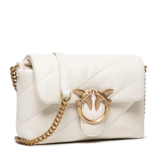 P.I.N.K.O LOVE MINI PUFF MAXY QUILT CROSSBODY BAG