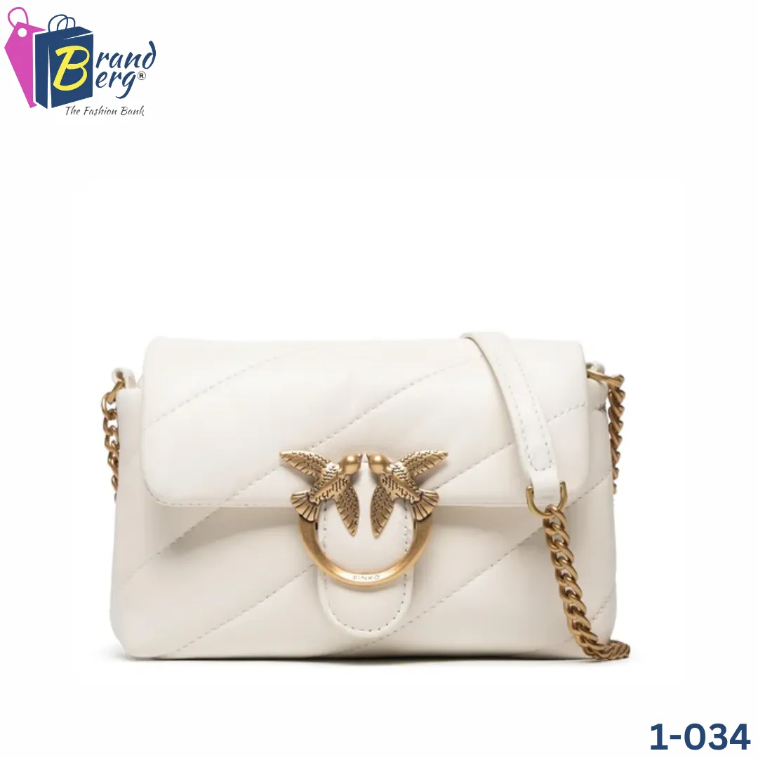 P.I.N.K.O LOVE MINI PUFF MAXY QUILT CROSSBODY BAG